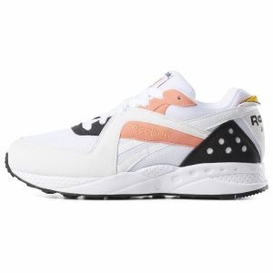 Reebok Pyro Turnschuhe Damen - Weiß/Rosa/Gold/Schwarz - DE 486-ZEO